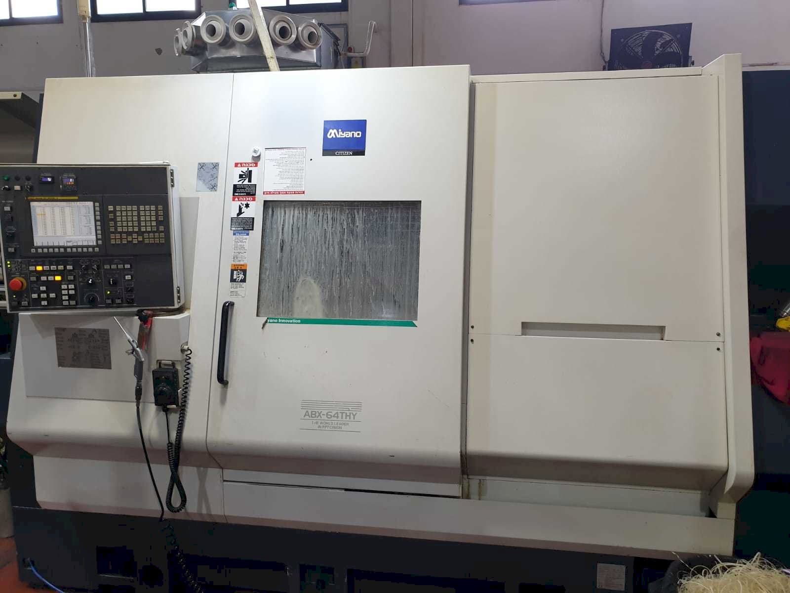 Prikaz  stroja Miyano ABX-64THY  sprijeda