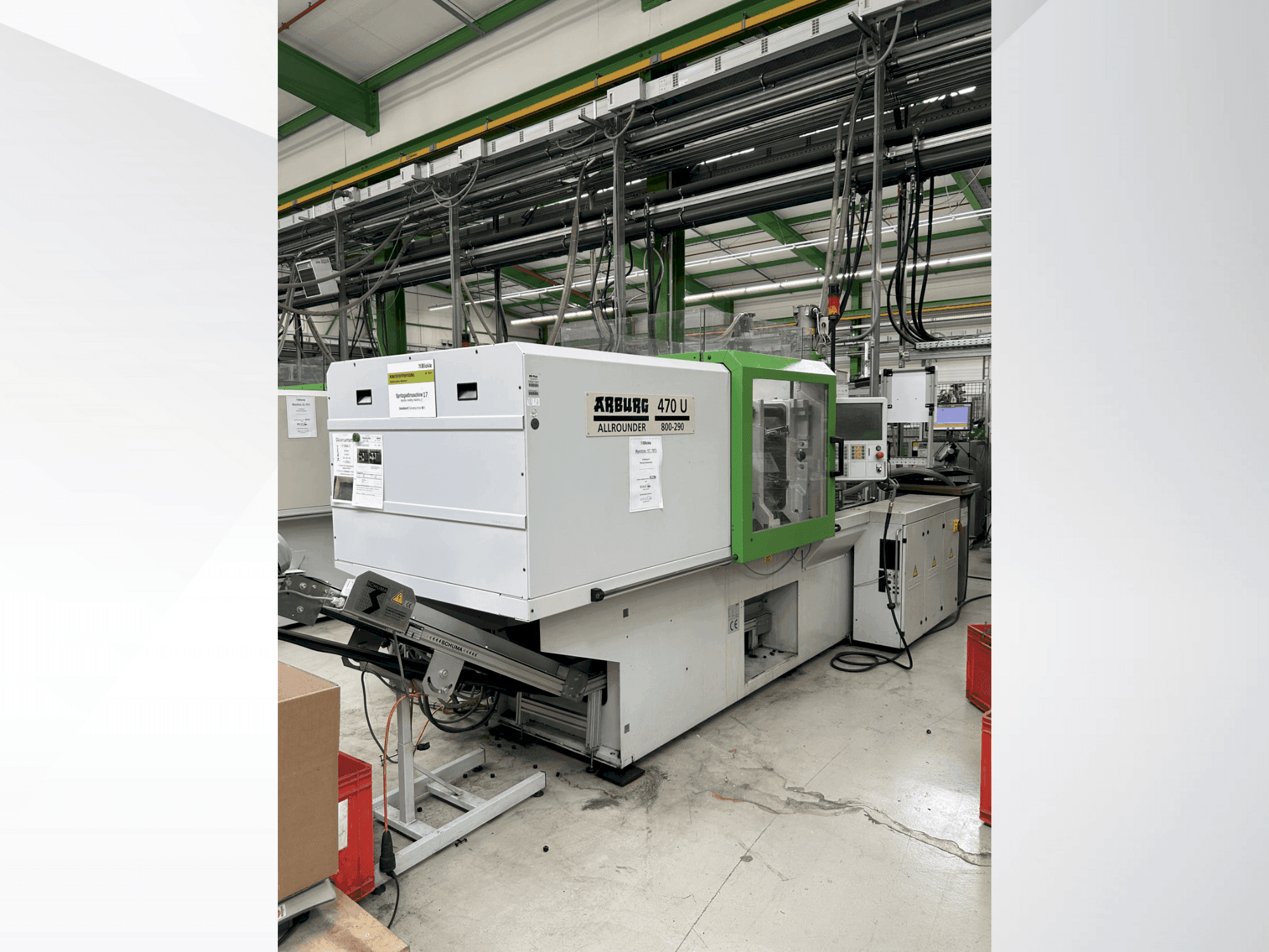 Prikaz  stroja Arburg 470 U / 800-290  sprijeda