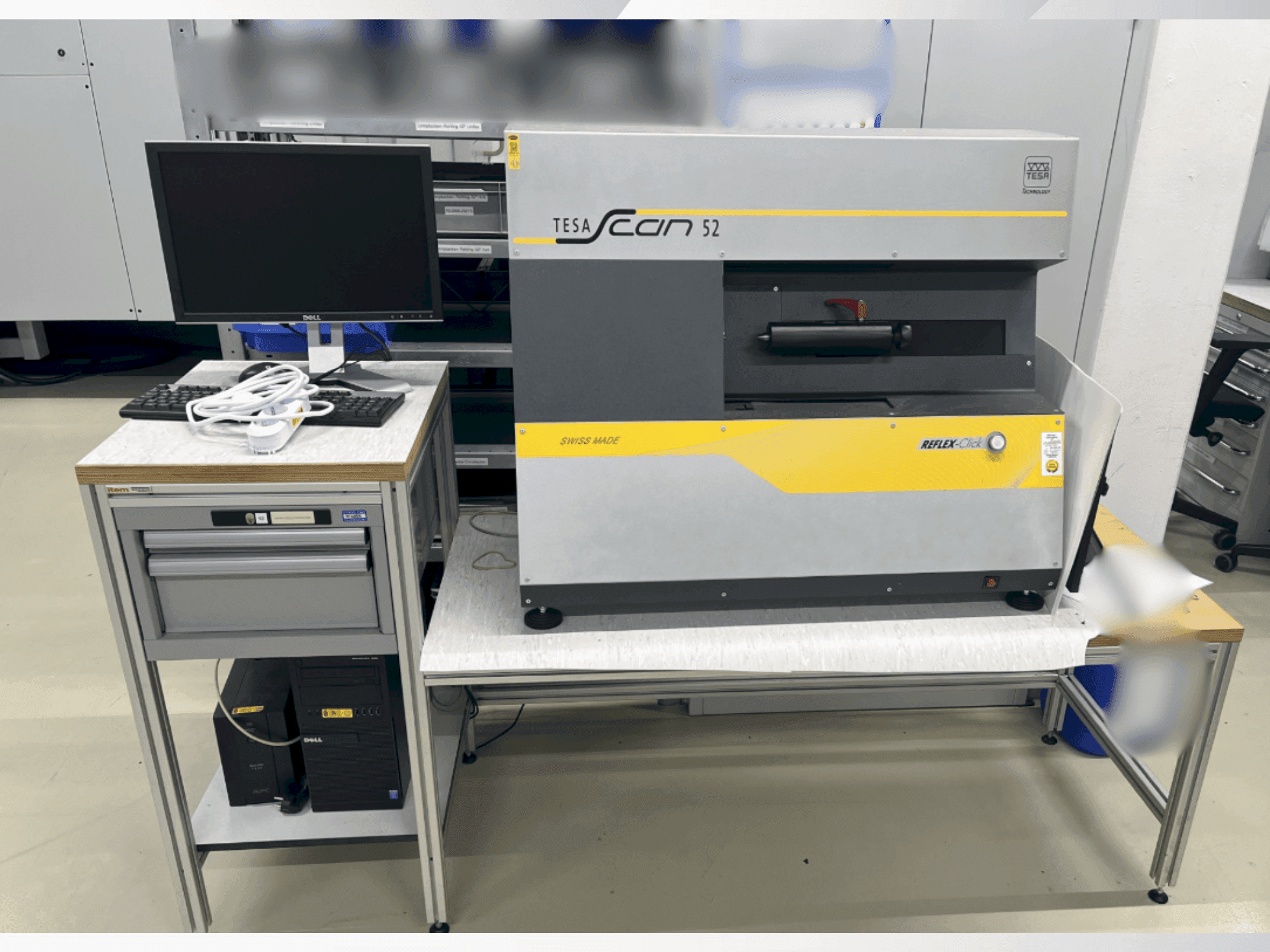 Prikaz  stroja TESA Scan 52  sprijeda