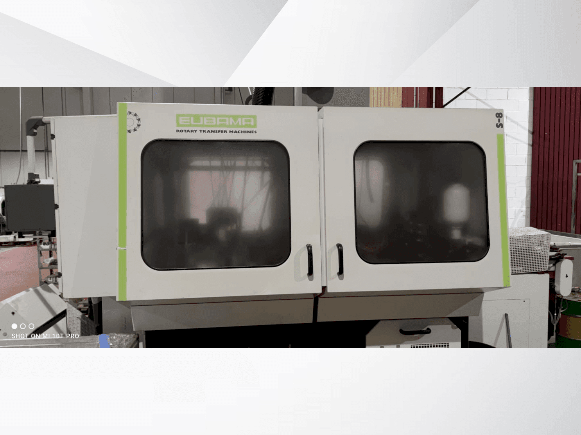 Prikaz  stroja EUBAMA S8  sprijeda