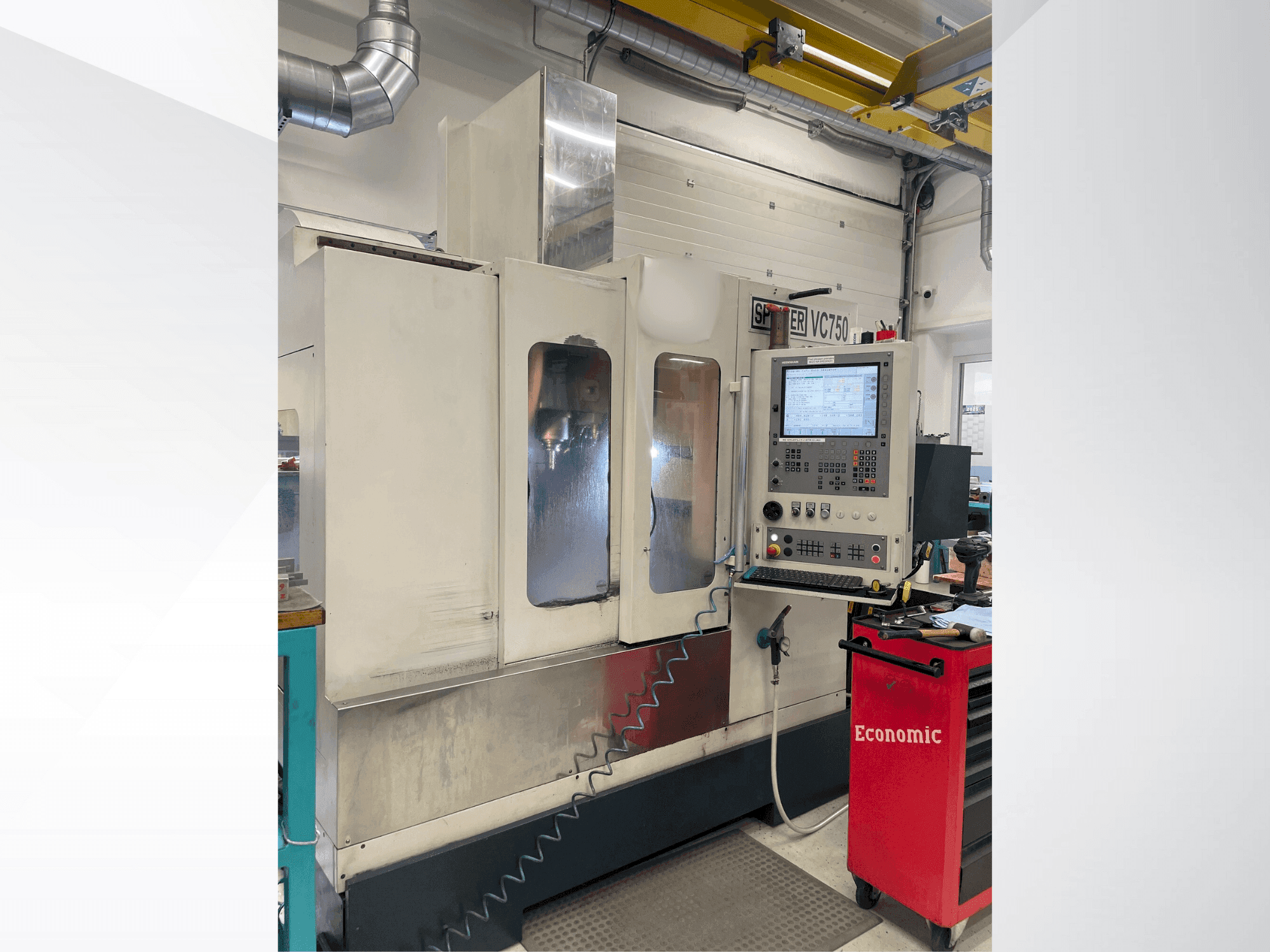 Prikaz  stroja SPINNER VC 750  sprijeda