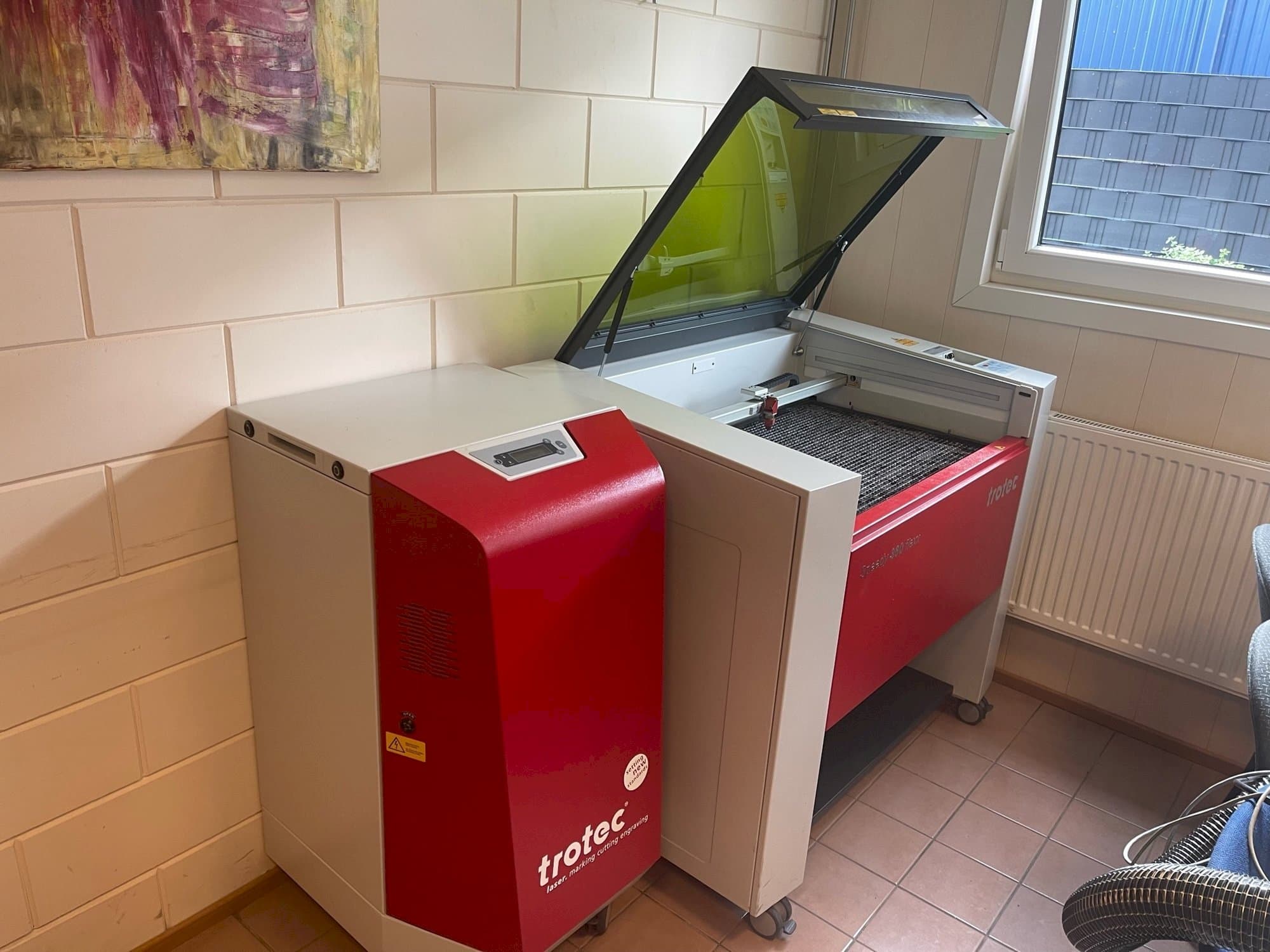 Prikaz  stroja Trotec Speedy 360 flexx  sprijeda