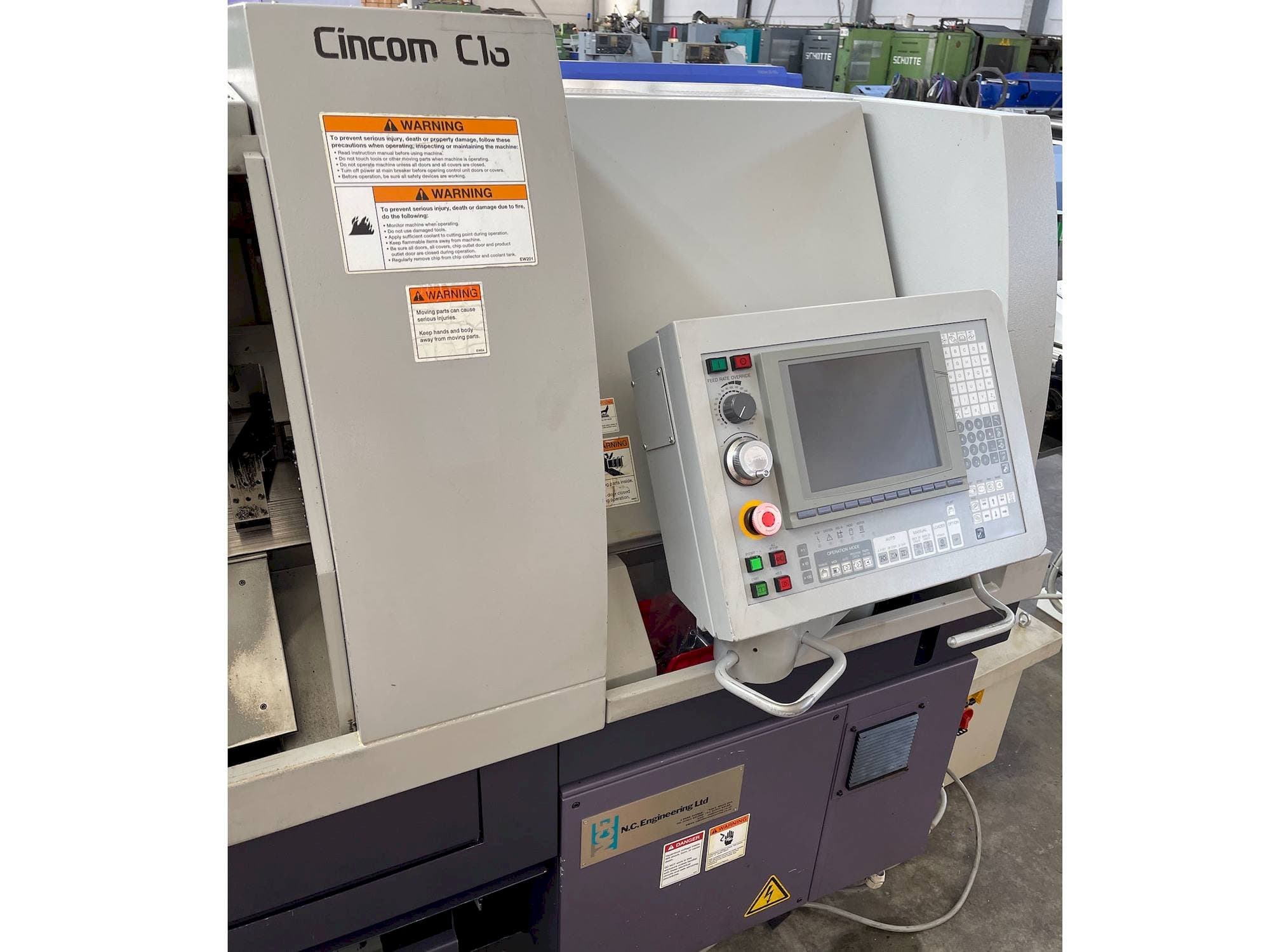 Prikaz  stroja Citizen C16-VI  sprijeda