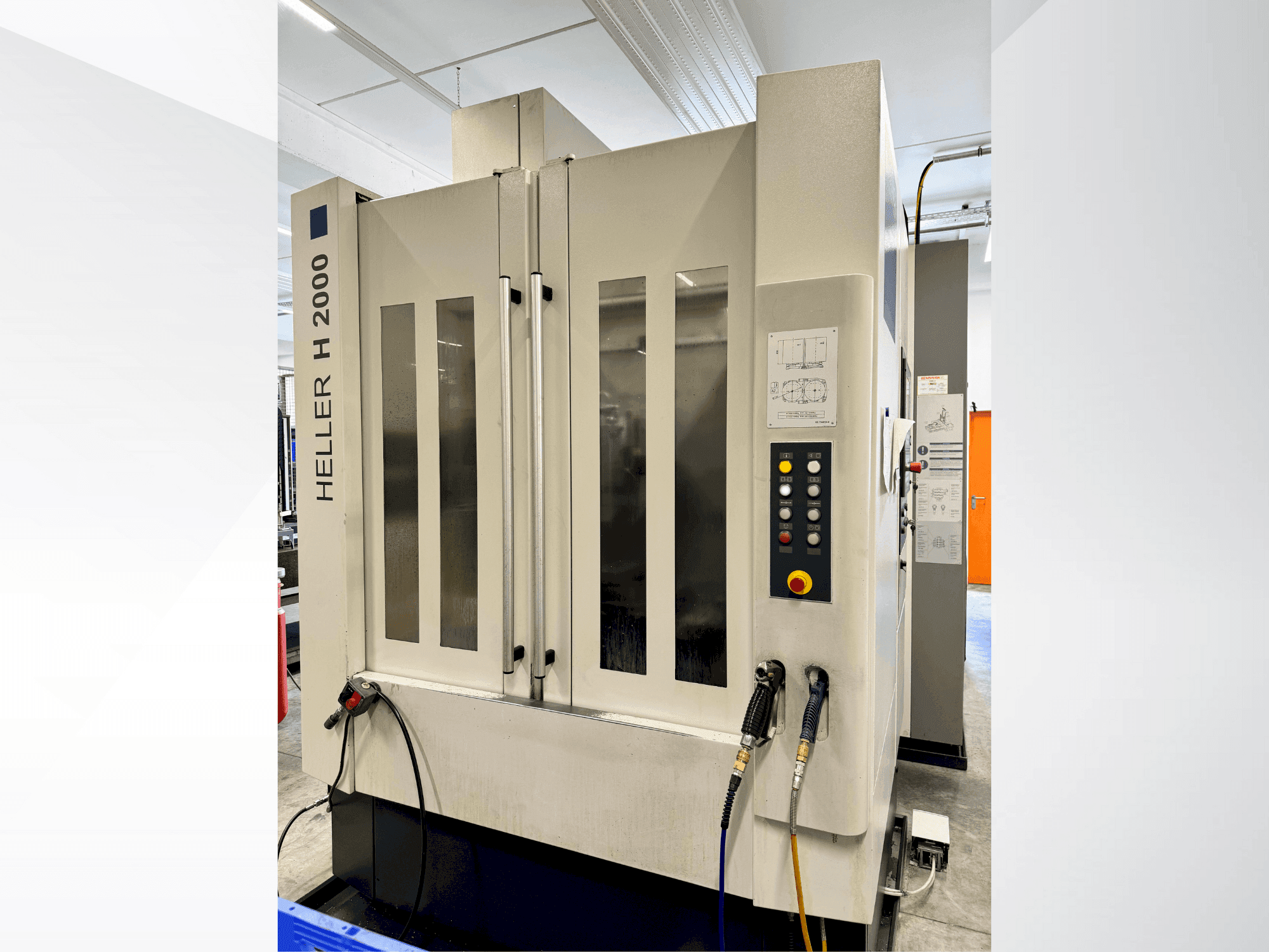 Prikaz  stroja HELLER H2000  sprijeda