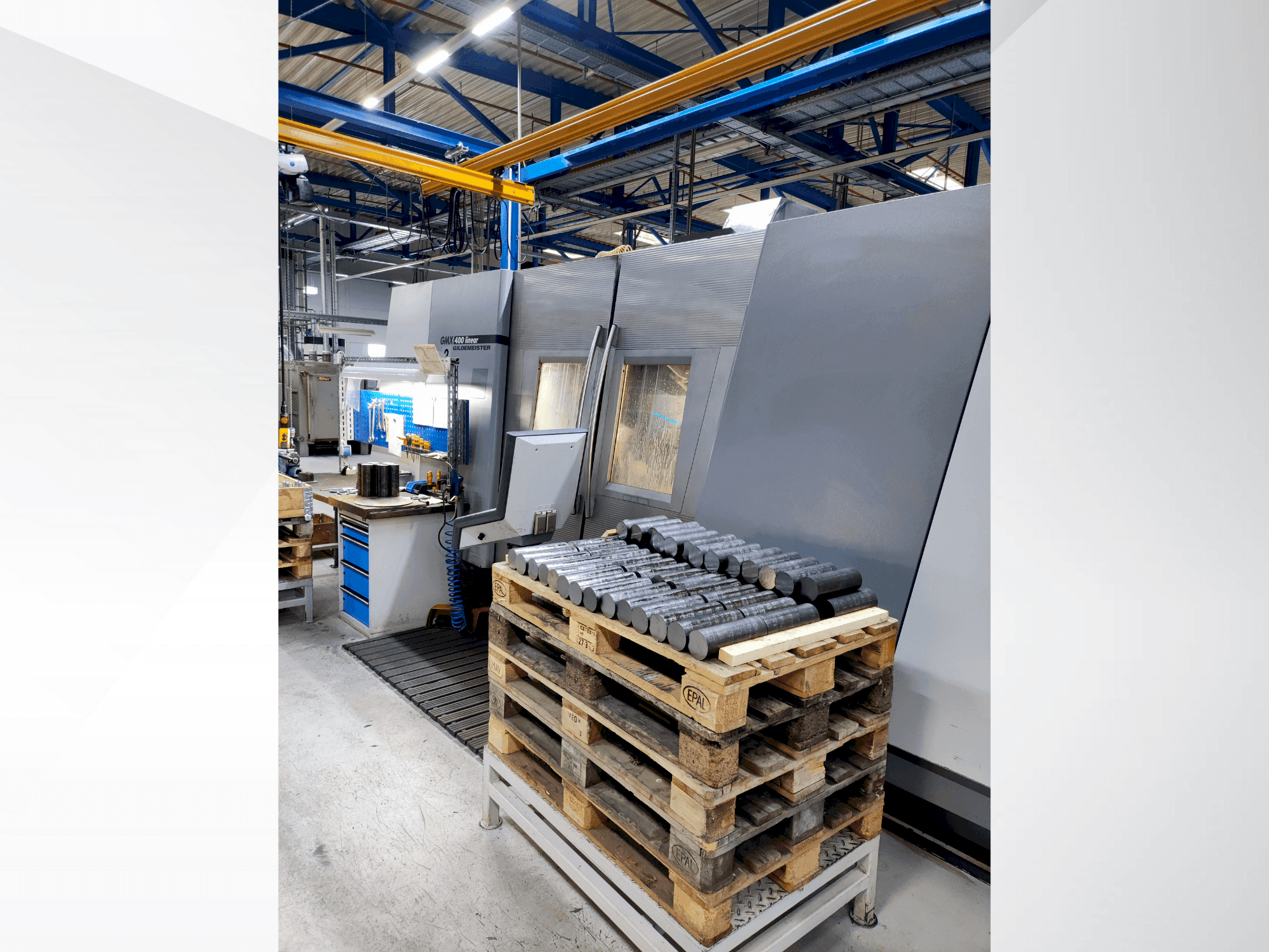 Prikaz  stroja DMG GMX 400L  sprijeda