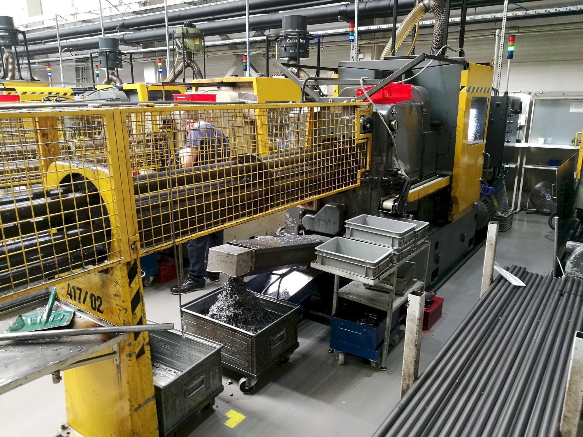 Prikaz  stroja Wickman 1  3/8"-6  sprijeda