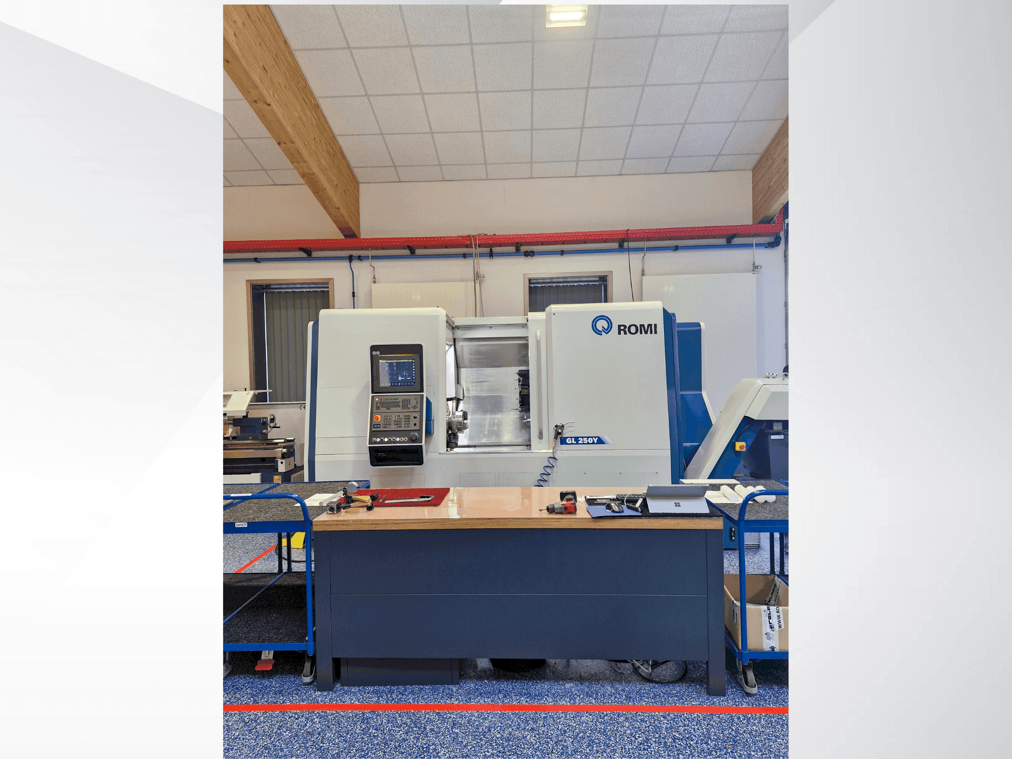 Prikaz  stroja Romi GL 250  sprijeda