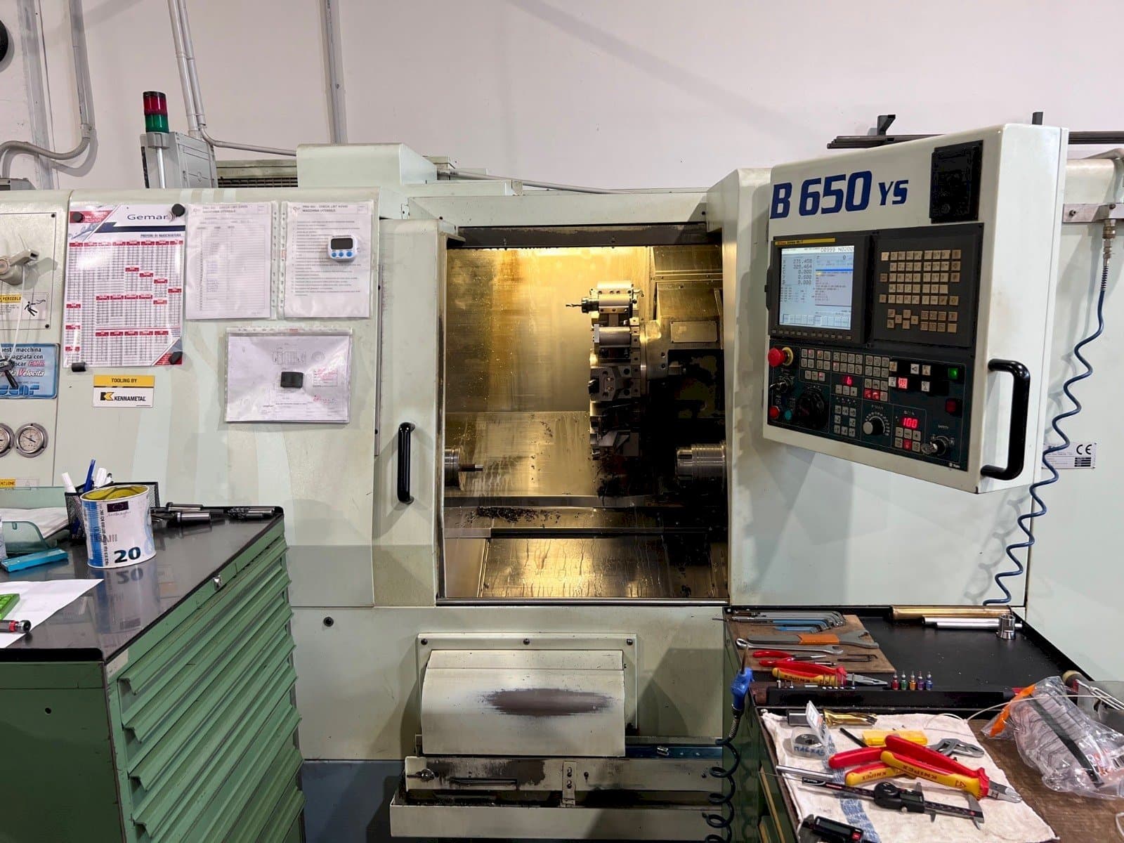 Prikaz  stroja Biglia B650 YS  sprijeda