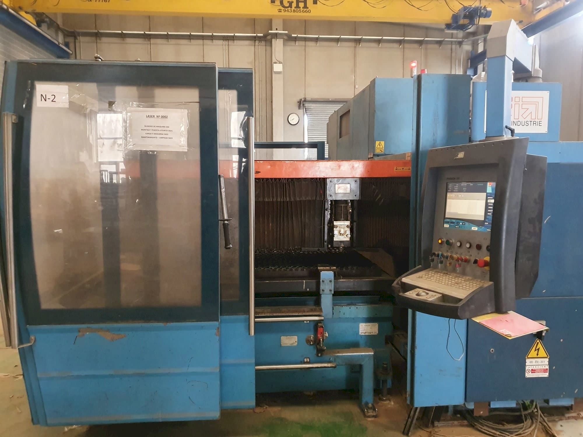 Prikaz  stroja Prima Industrie Platino 1530HS  sprijeda