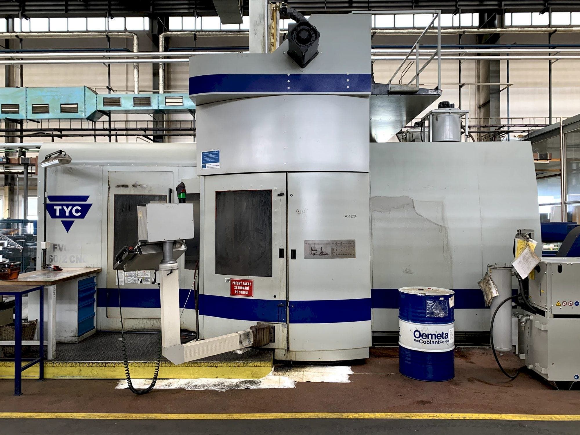 Prikaz  stroja TYC FVCTP 160/2  sprijeda