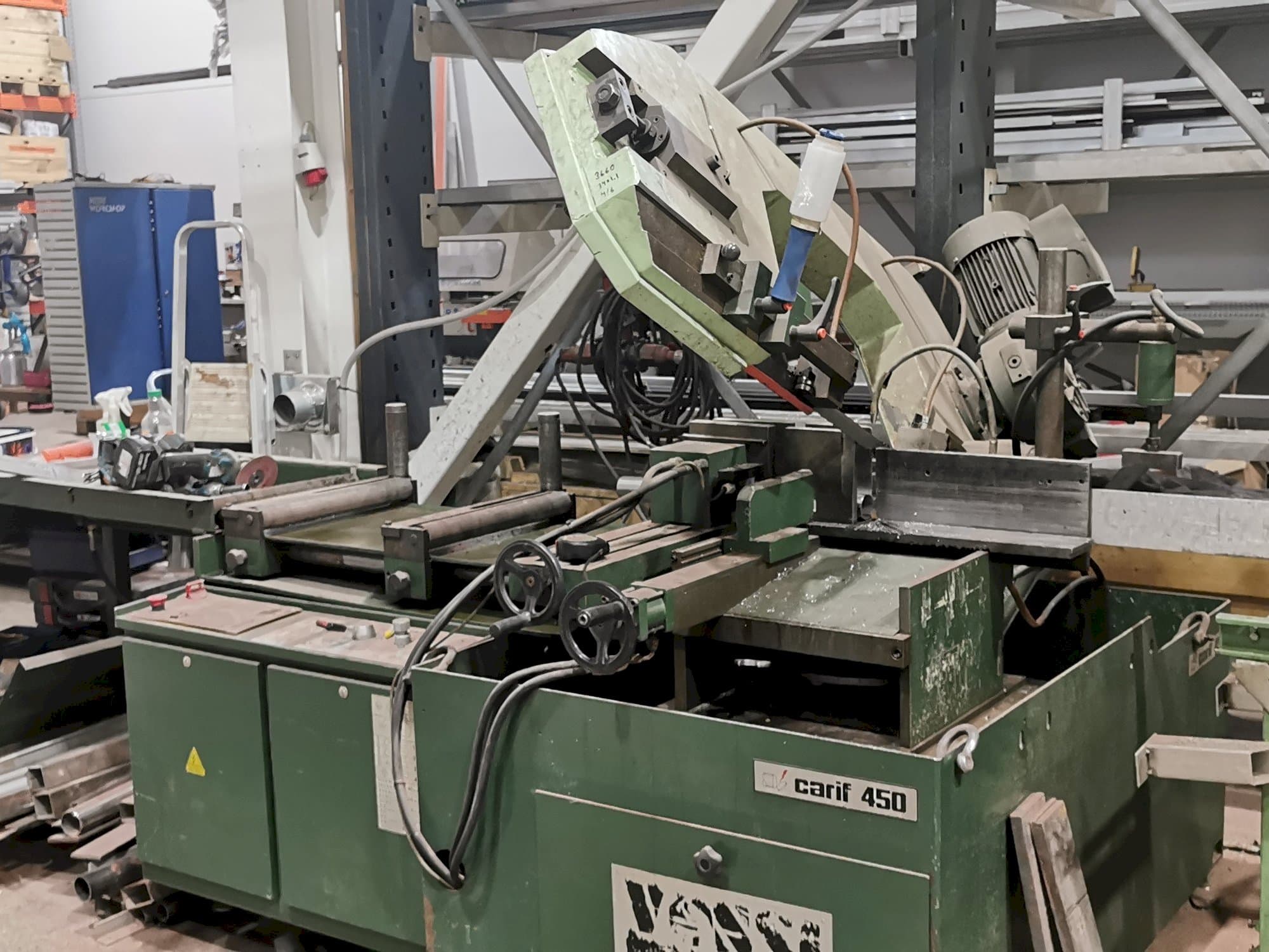 Prikaz  stroja carif 450 BA  sprijeda