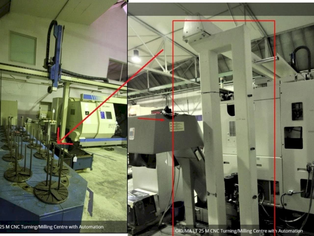 Prikaz  stroja Okuma LT 25 M  sprijeda