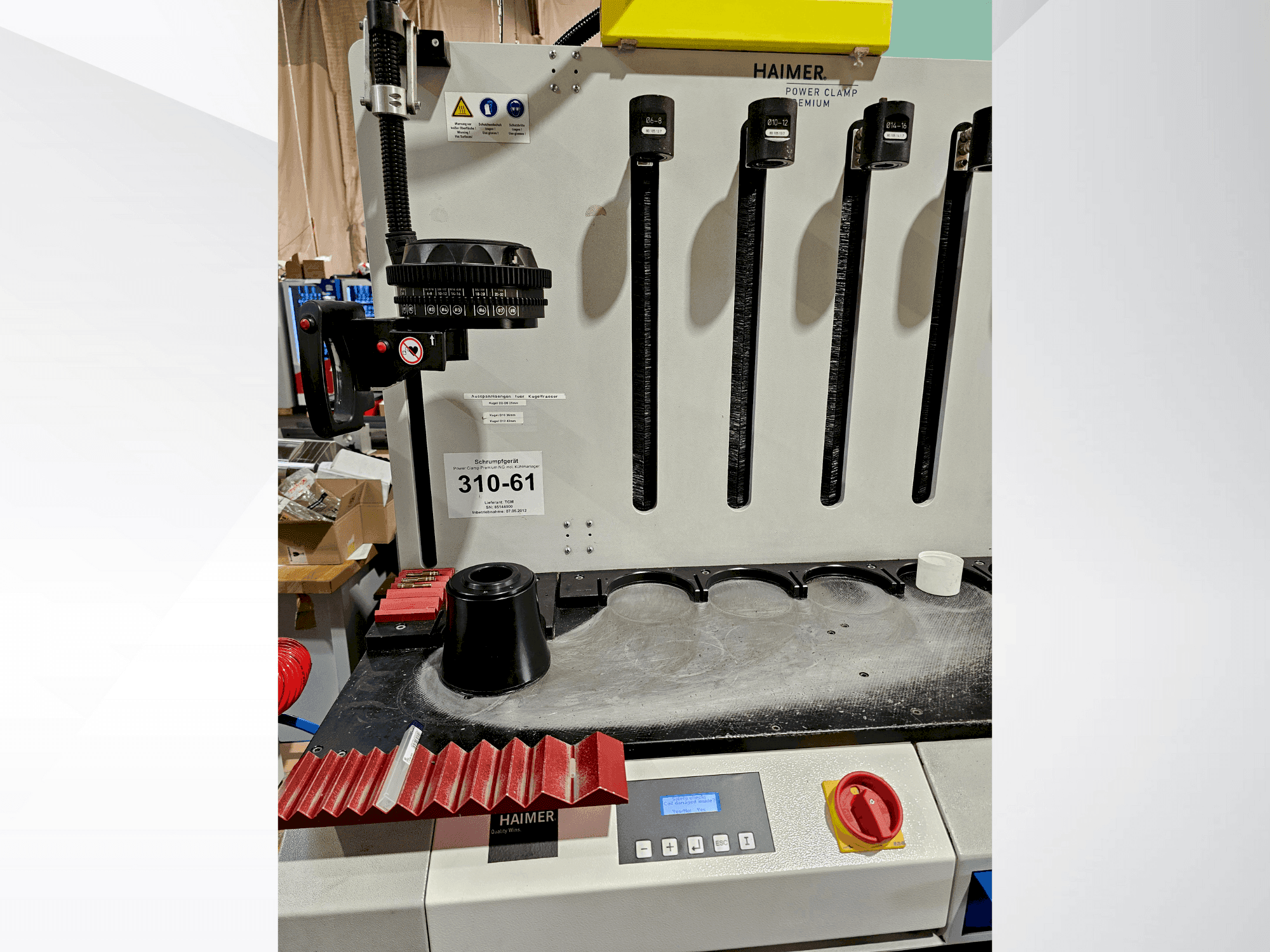 Prikaz  stroja HAIMER PC 2011 Premium  sprijeda