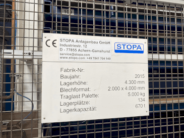 Prikaz  stroja TRUMPF STOPA LiftMasterCompact  sprijeda
