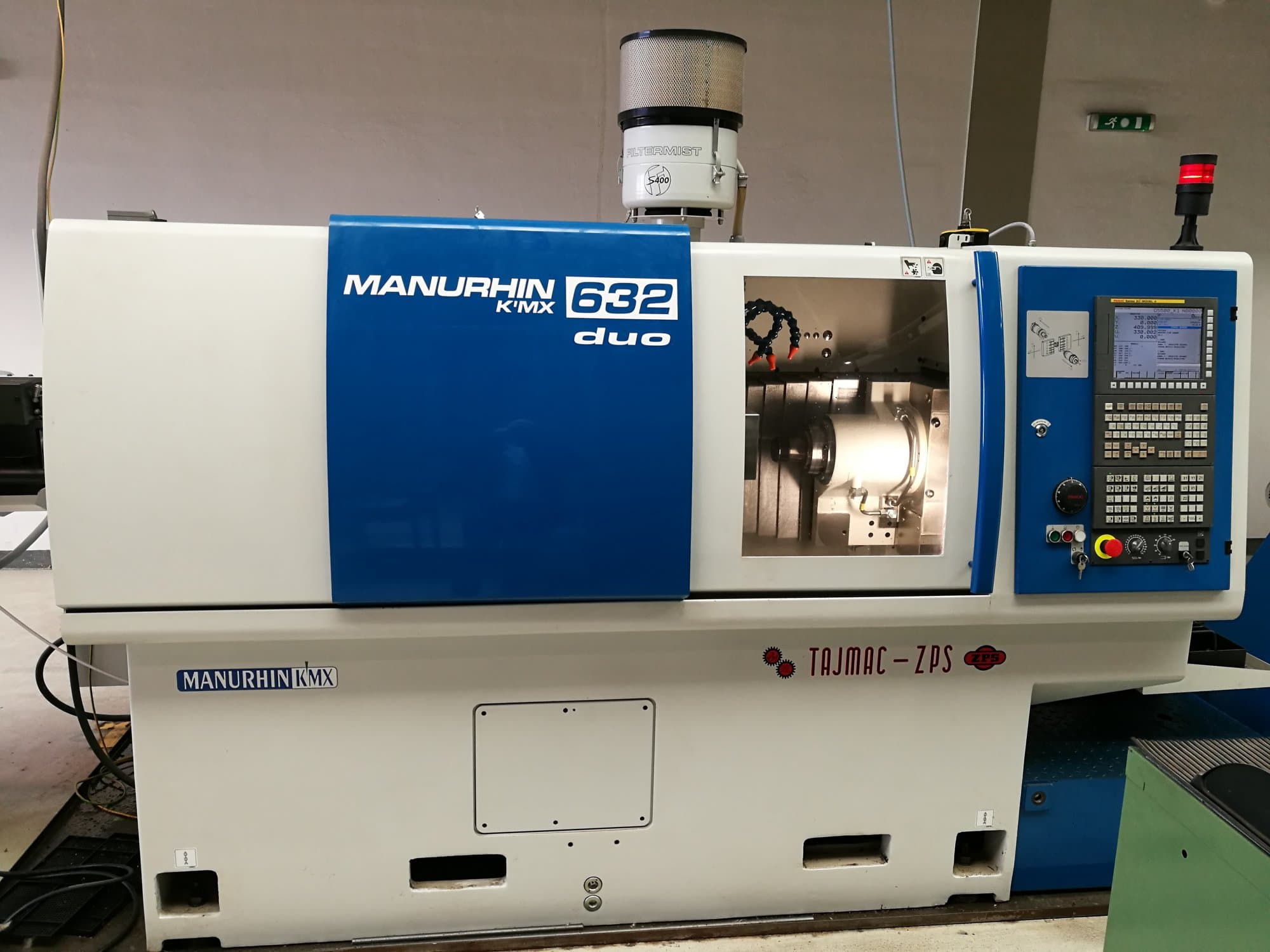 Prikaz  stroja TAJMAC-ZPS MANURHIN K'MX 632 DUO sprijeda