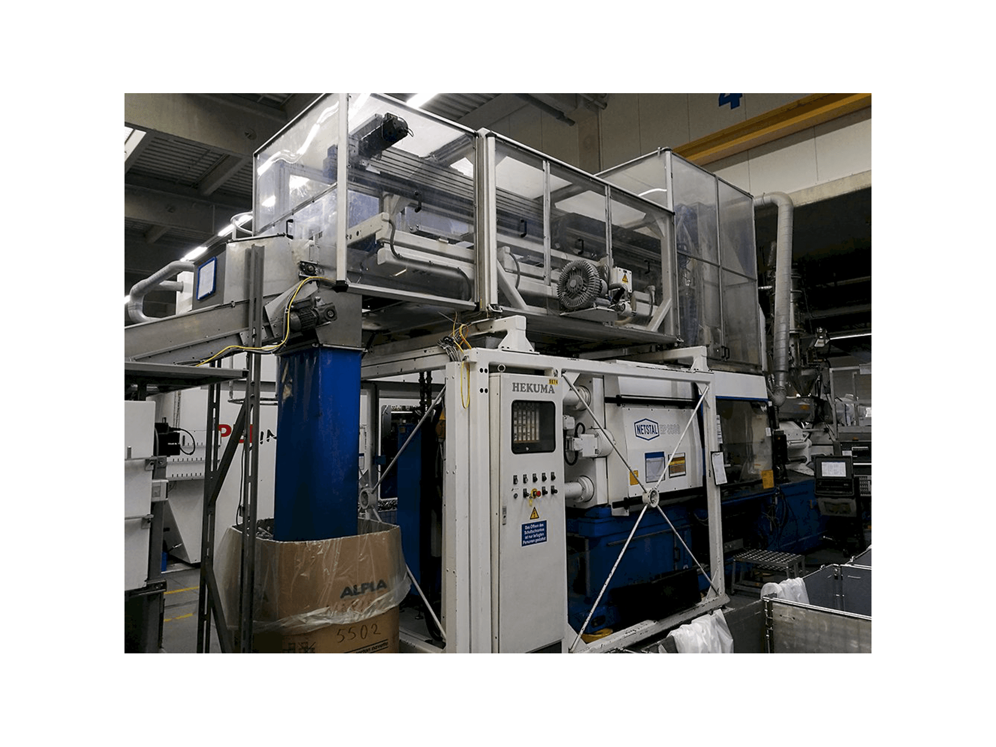 Prikaz stroja Netstal HP-3500/3550-R slijeva