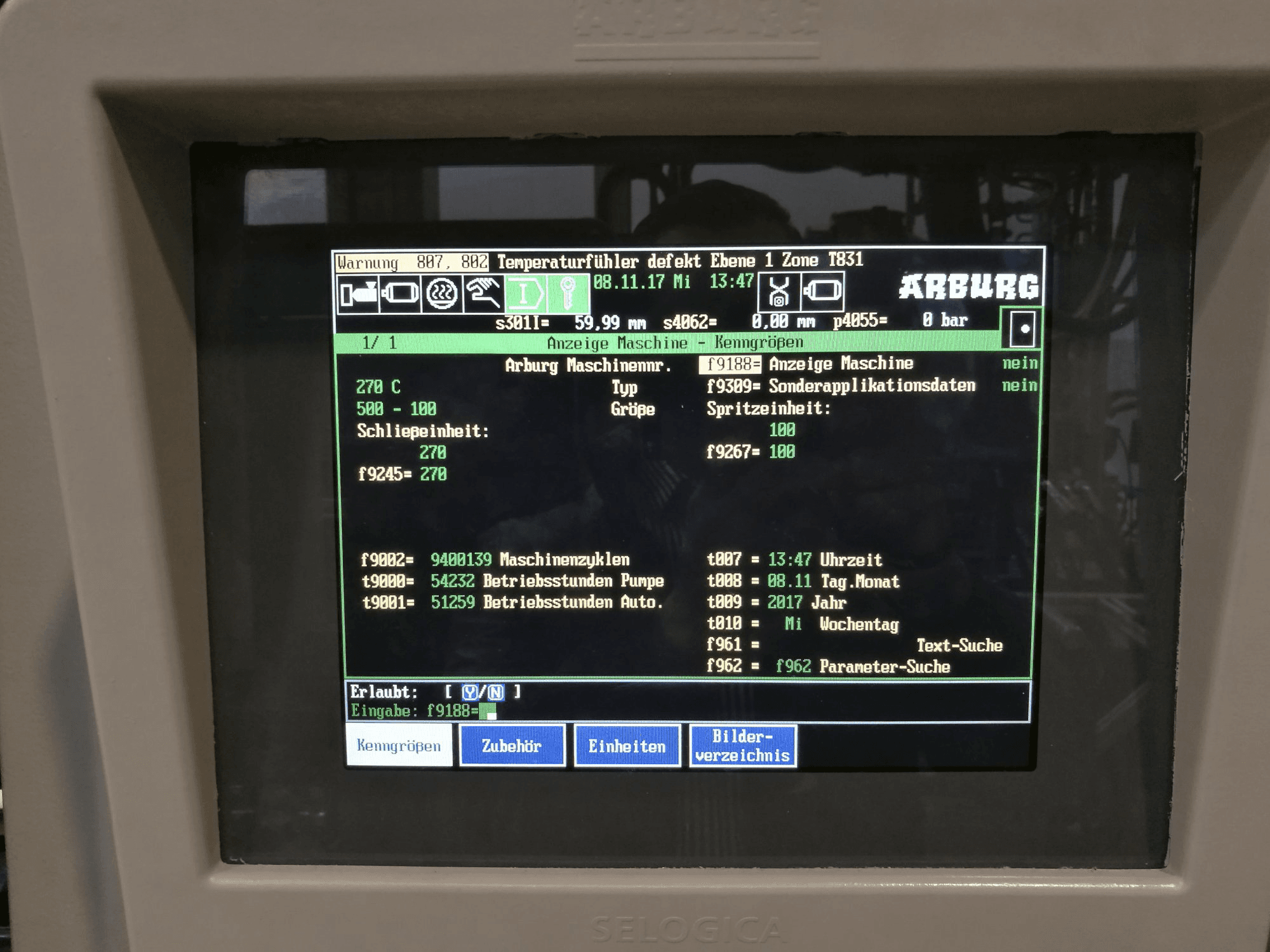 Upravljačka jedinica  2 stroja Arburg 270C 500-100